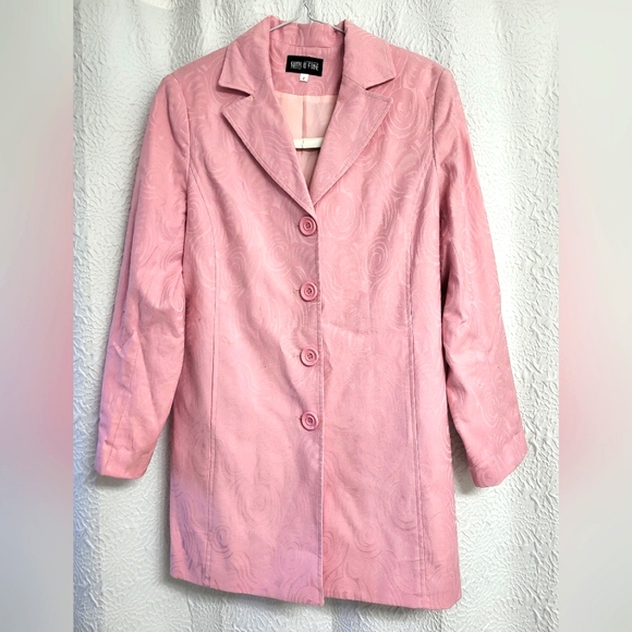 Women's Long Pink Blazer - Picture 1 of 4